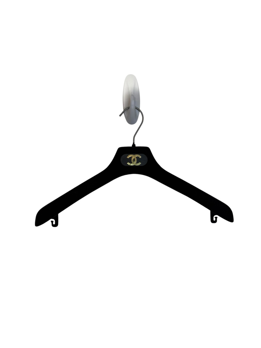 Chanel Black Velour Garment Hanger